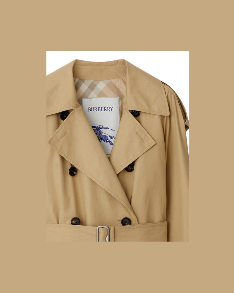 Burberry Cotton Belted Trench Coat Glam Steals