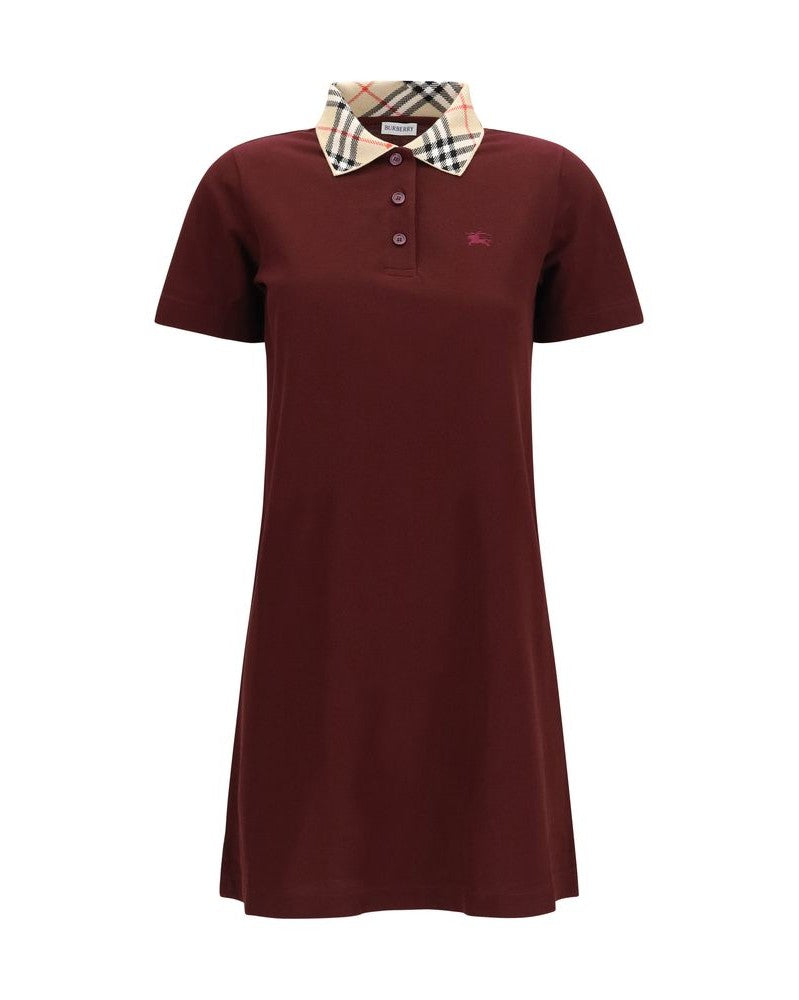 Burberry Cotton Bordeaux Casual Dress Glam Steals