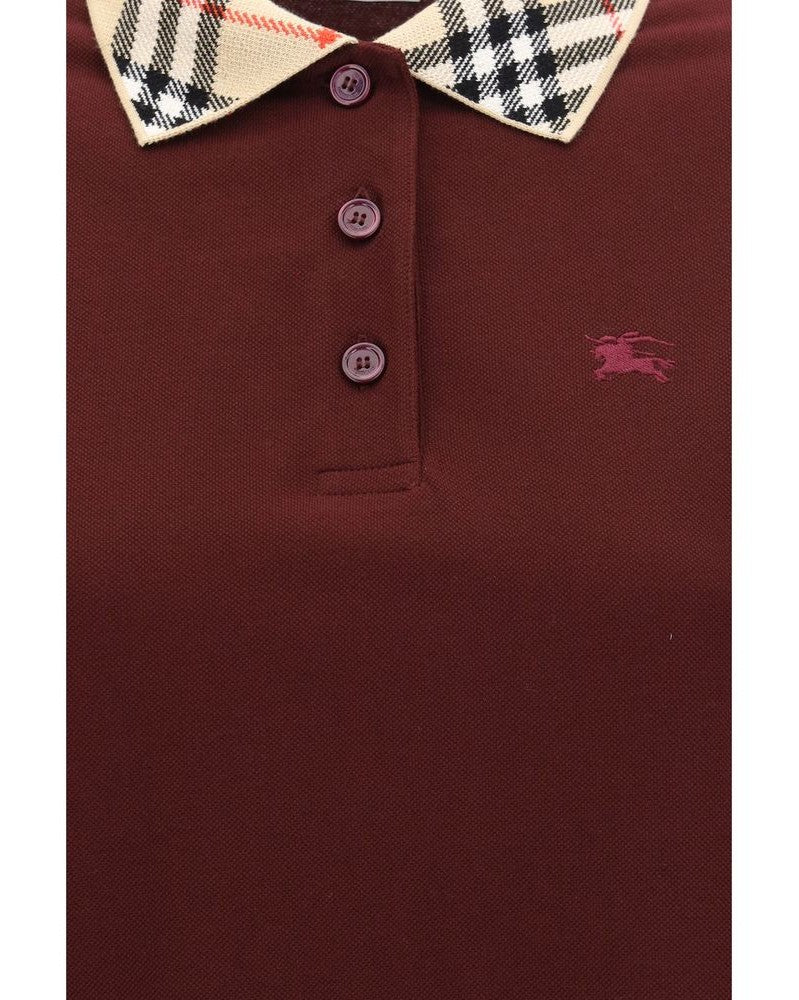 Burberry Cotton Bordeaux Casual Dress Glam Steals