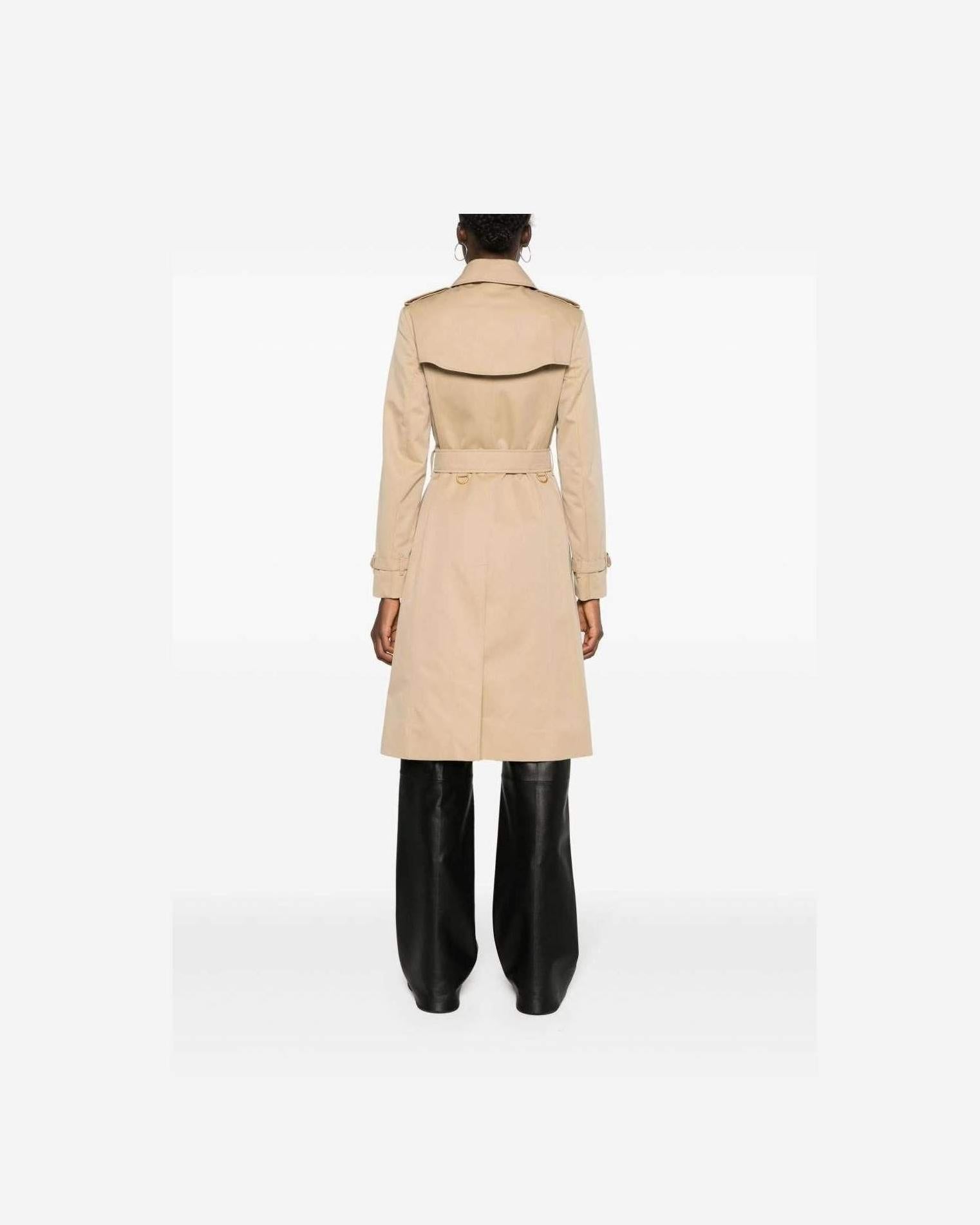 Burberry Cotton Double Breasted Trench Coat Glam Steals