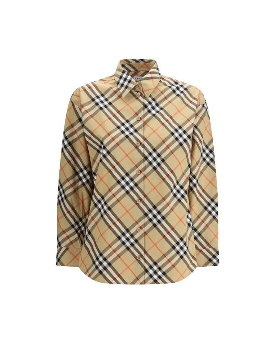Burberry Cotton Pattern Shirt Shirts
