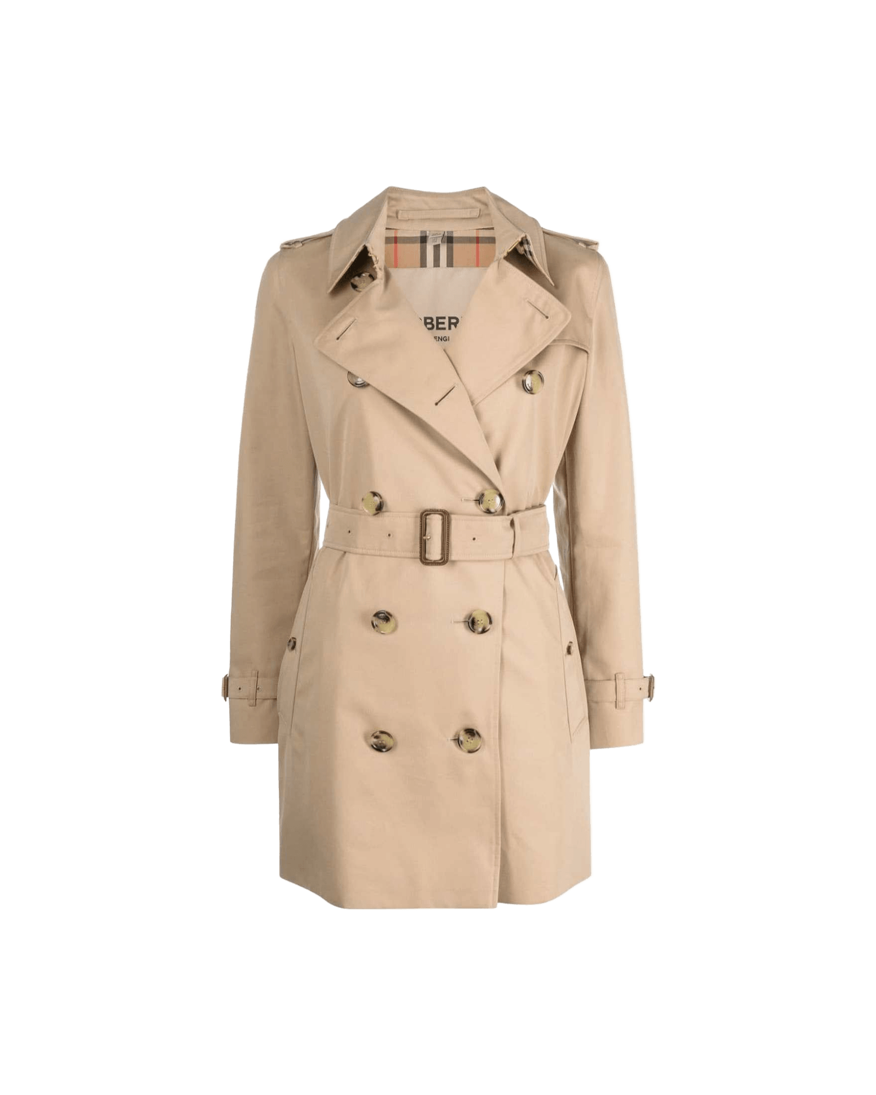 Burberry Cotton Short Kensington Heritage Trench Coat Glam Steals