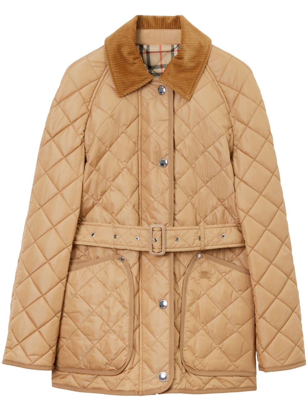 Burberry Ekd Embroidered Diamond Quilted Jacket Glam Steals