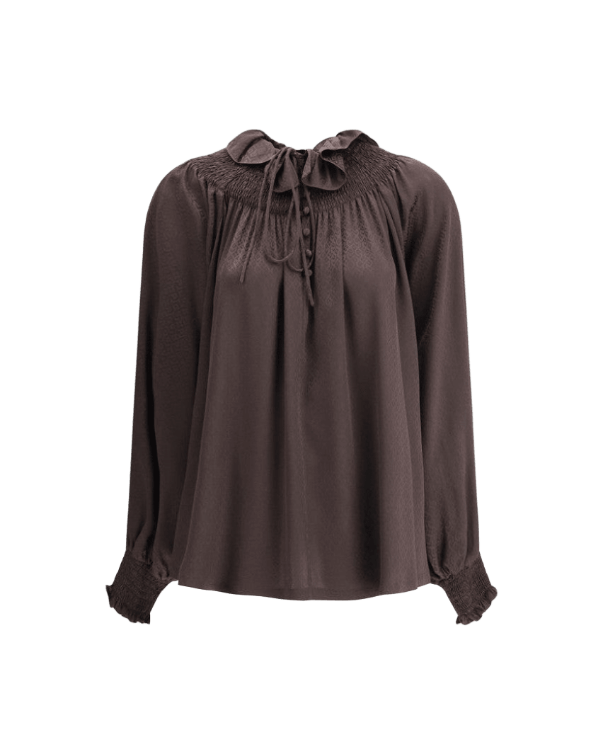 Burberry Geometric Silk Blouse Glam Steals