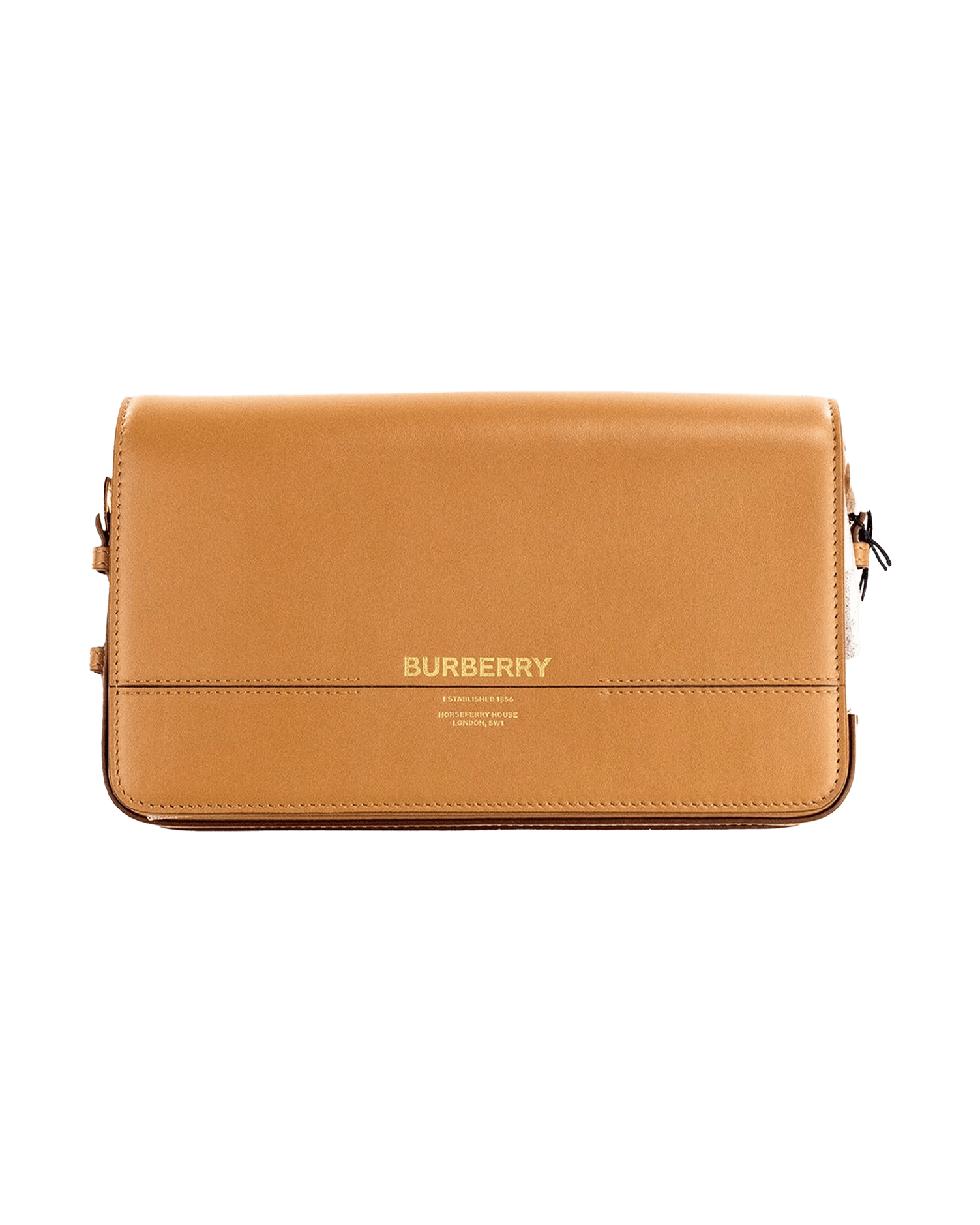 Burberry Grace Small Nutmeg Smooth Leather Flap Crossbody Clutch Handbag Purse Glam Steals