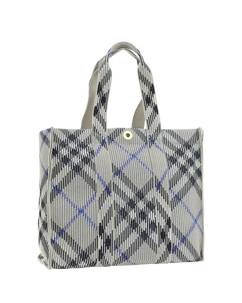 Burberry Gray Fabric Shoulder Bag 