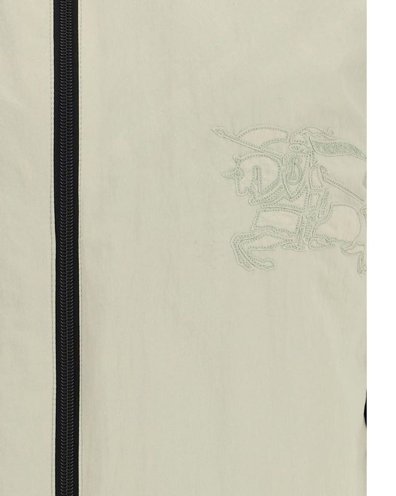 Burberry Gray Polyamide Full Length Jacket Glam Steals