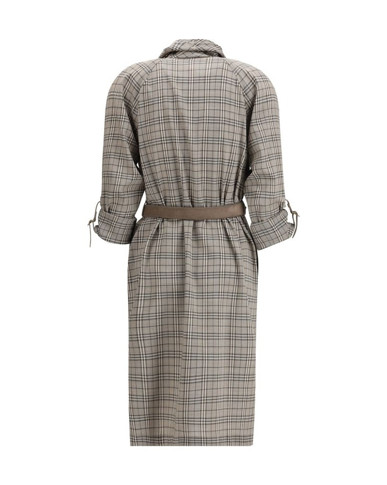Burberry Gray Wool Casual Dress Glam Steals