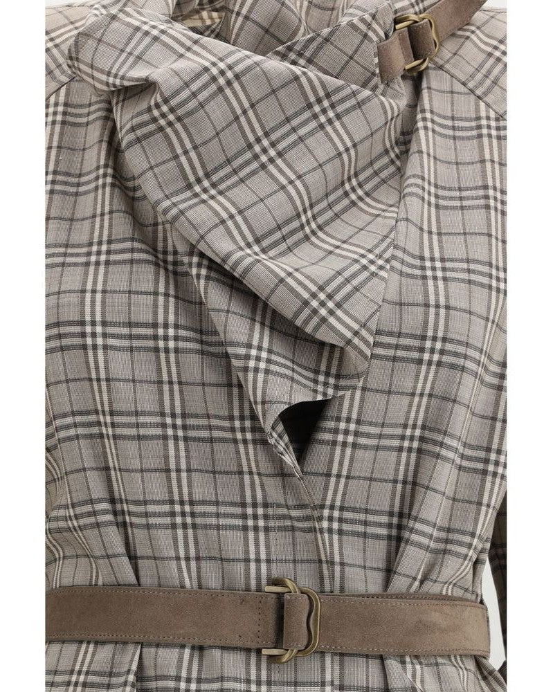 Burberry Gray Wool Casual Dress Glam Steals
