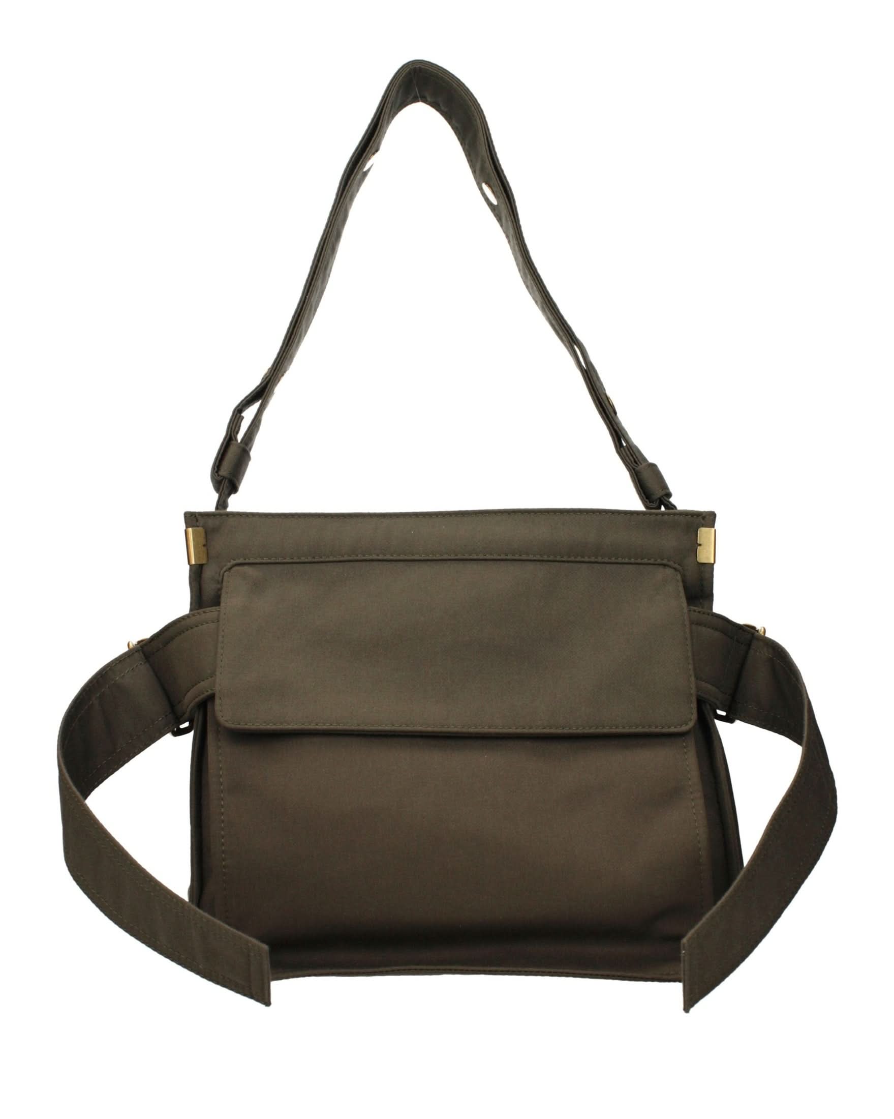 Burberry Green Fabric Shoulder Bag Glam Steals