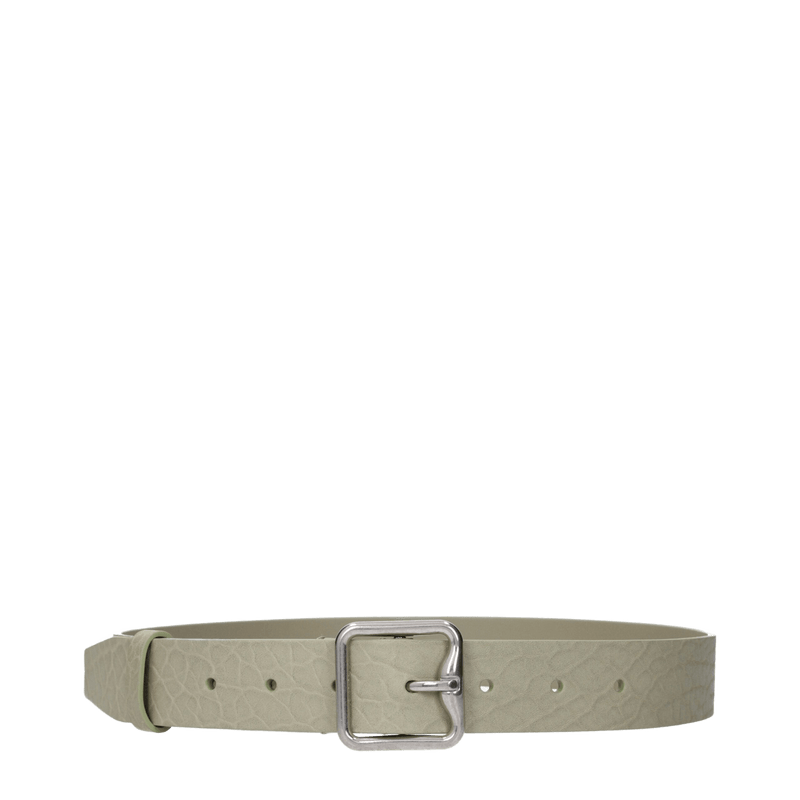Burberry Green Leather Regular Belt Glam Steals