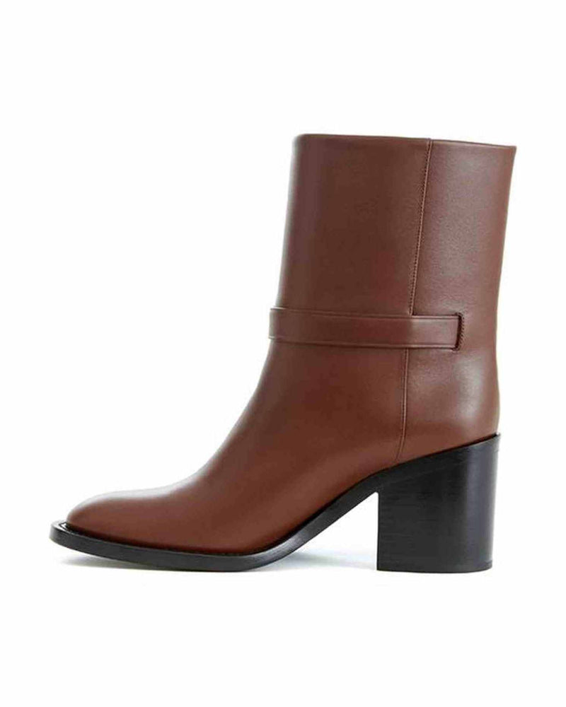 Burberry Leather Brown Boot Glam Steals