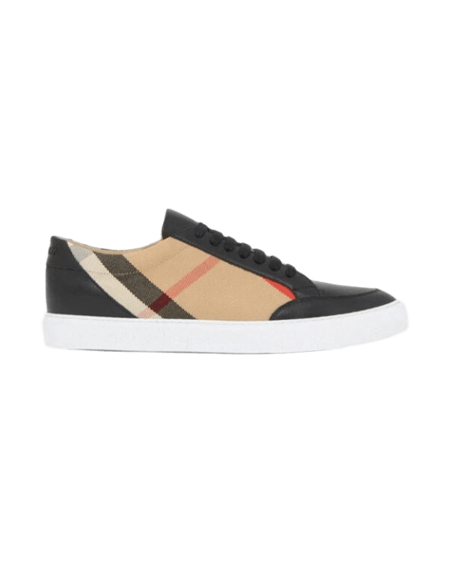 Burberry Leather New Salmond Black Sneakers Glam Steals