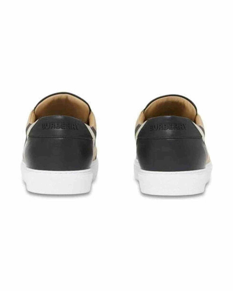 Burberry Leather New Salmond Black Sneakers Glam Steals