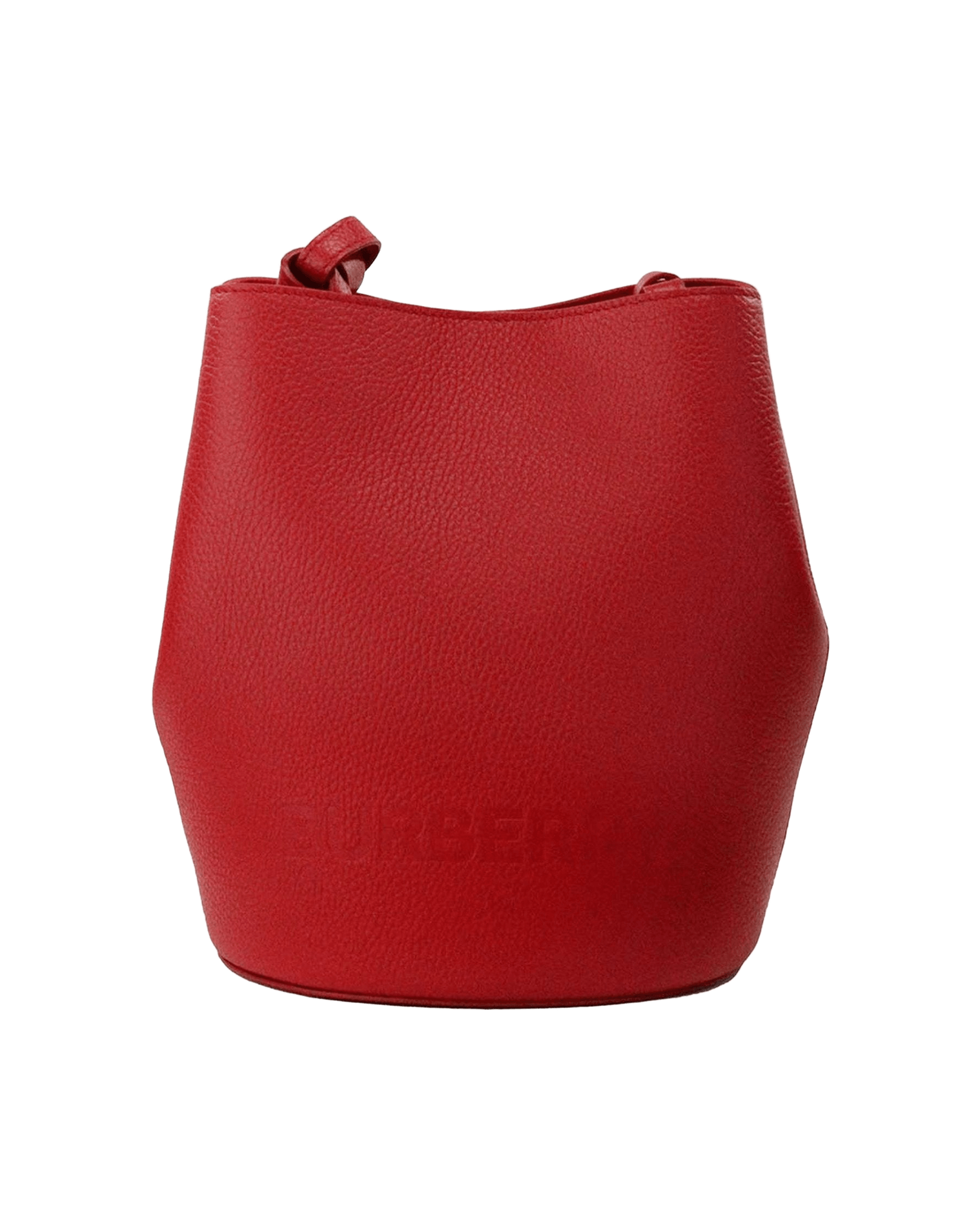 Burberry Lorne Small Pebbled Leather Bucket Crossbody Purse Red Bag Glam Steals