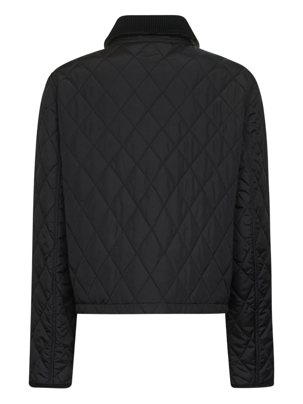 Burberry Nylon Quilted Cropped Jacket Glam Steals