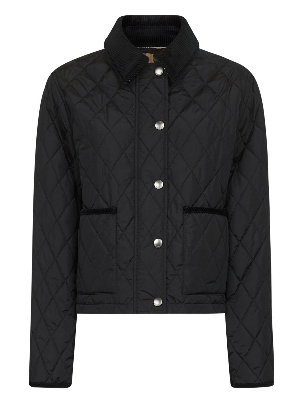 Burberry Nylon Quilted Cropped Jacket Glam Steals
