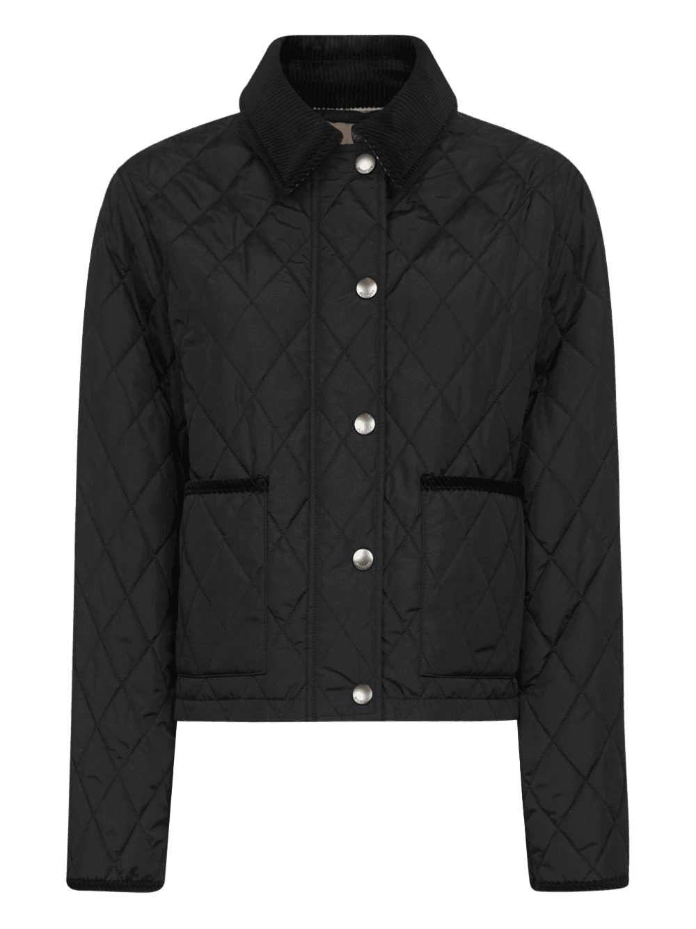 Burberry Nylon Quilted Cropped Jacket Glam Steals