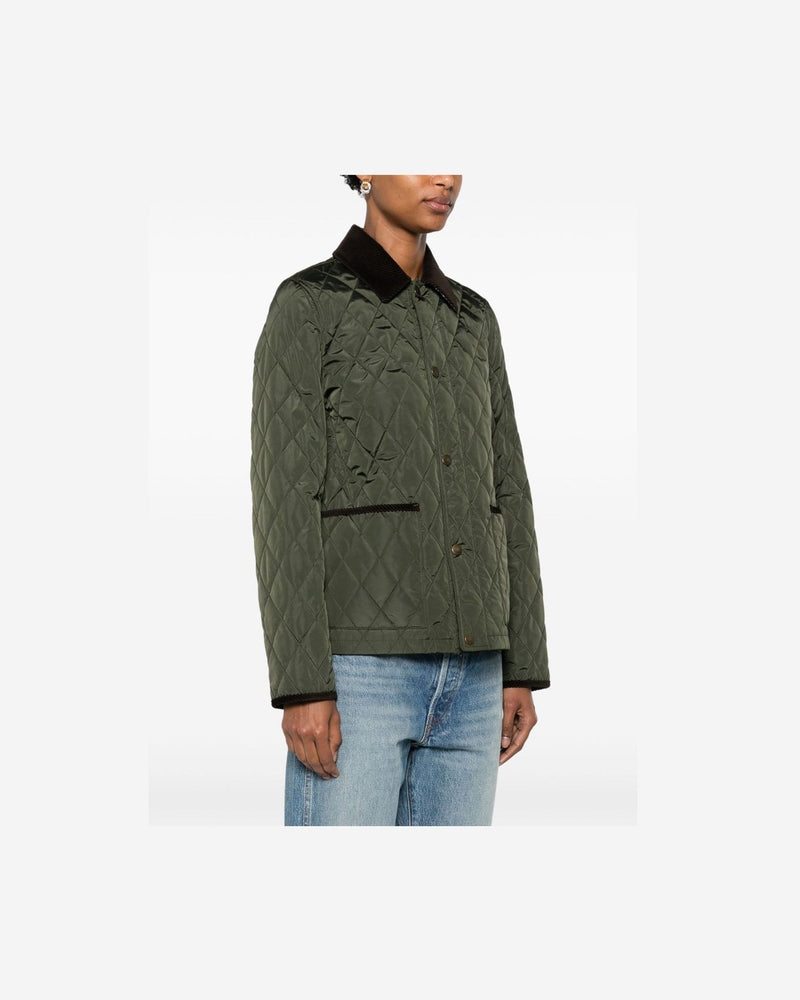 Burberry Quilted Blazer Corduroy Collar Glam Steals