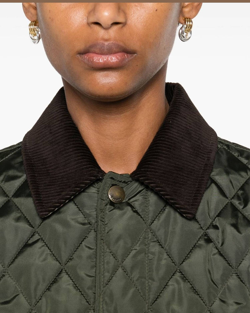 Burberry Quilted Blazer Corduroy Collar Glam Steals