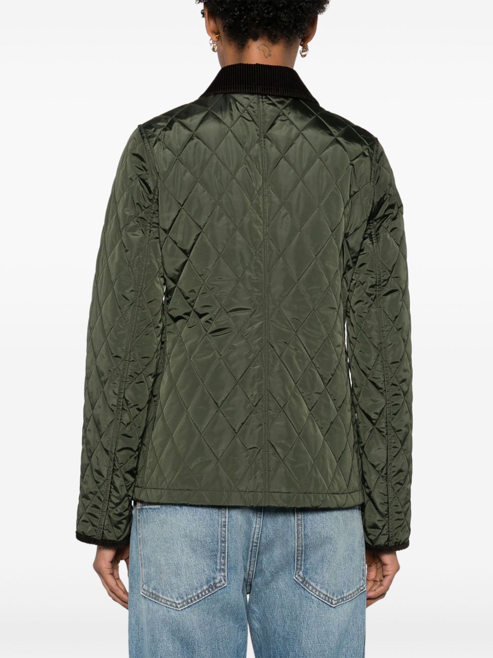 Burberry Quilted Blazer Corduroy Collar Glam Steals