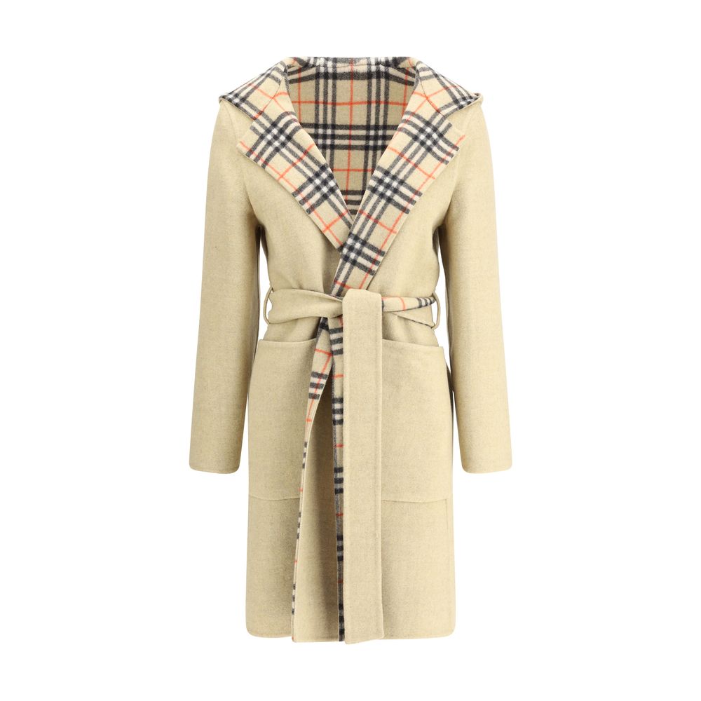 Burberry Reversible Wool Robe Coat Glam Steals