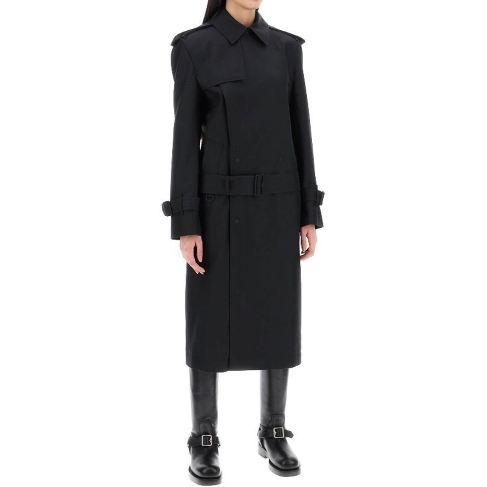 Burberry Silk Blend Trench Coat Glam Steals