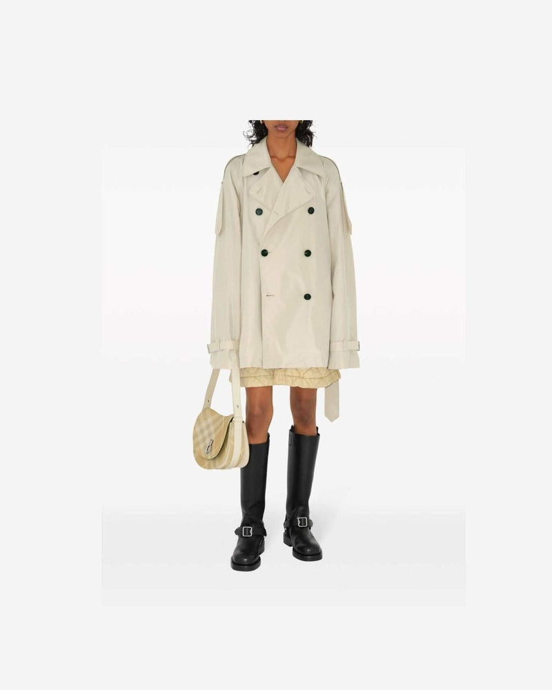 Burberry Silk Short Trench Coat Glam Steals