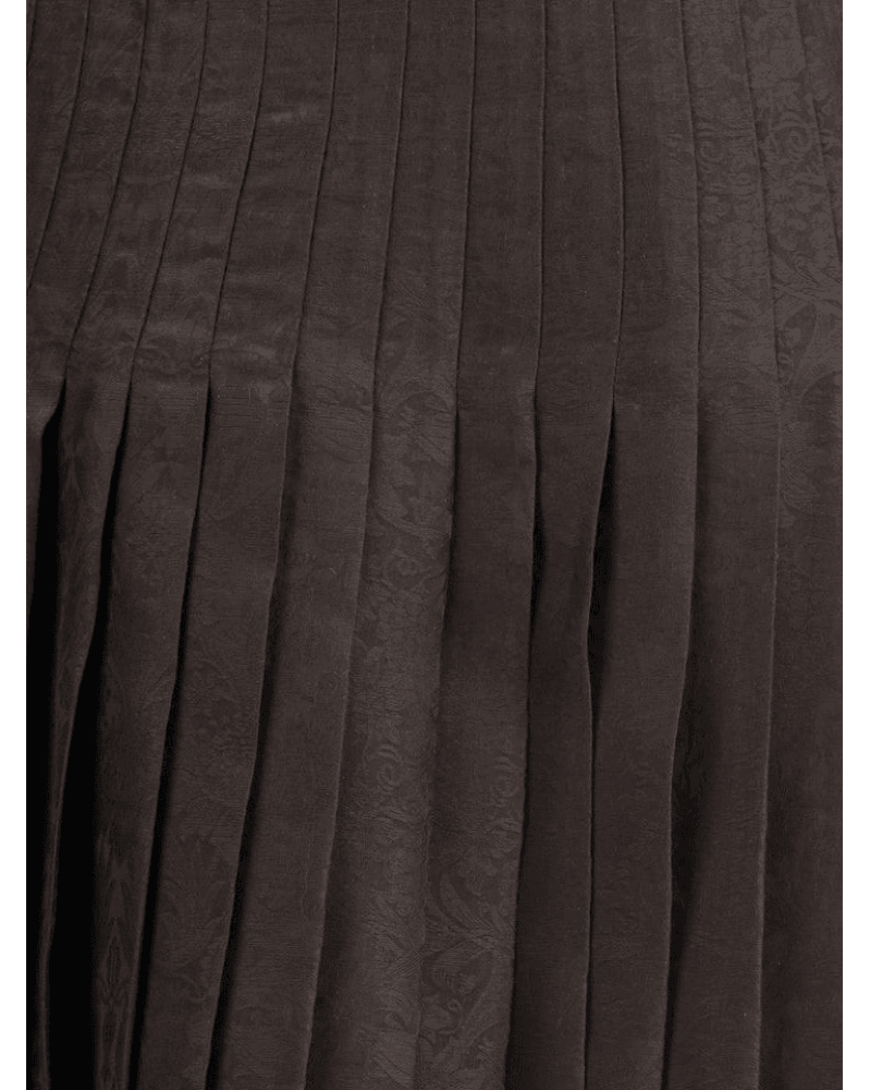 Burberry Sunflower Pleated Silk Skirt Glam Steals