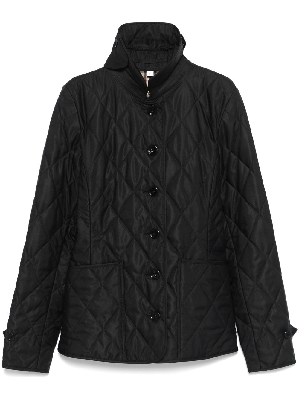 Burberry Tailored Jacket with Quilted High Collar Glam Steals