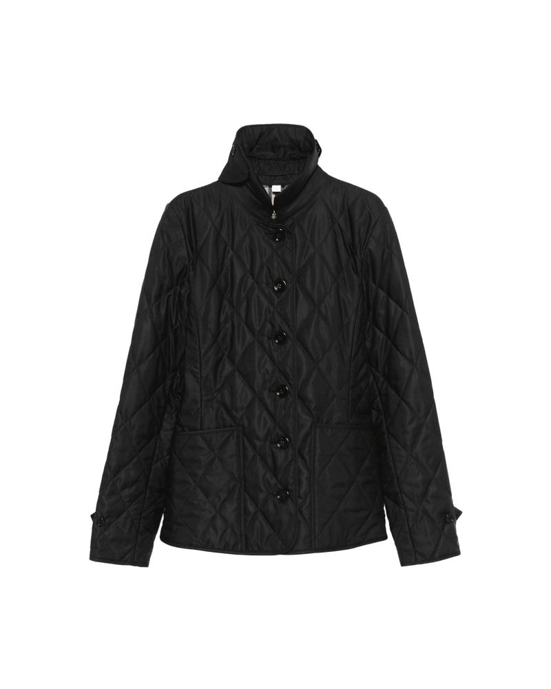 Burberry Tailored Jacket With Quilted High Collar Glam Steals