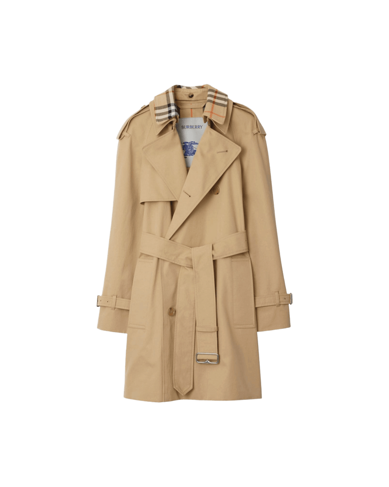 Burberry Trench Coat With Vintage Check Motif Glam Steals