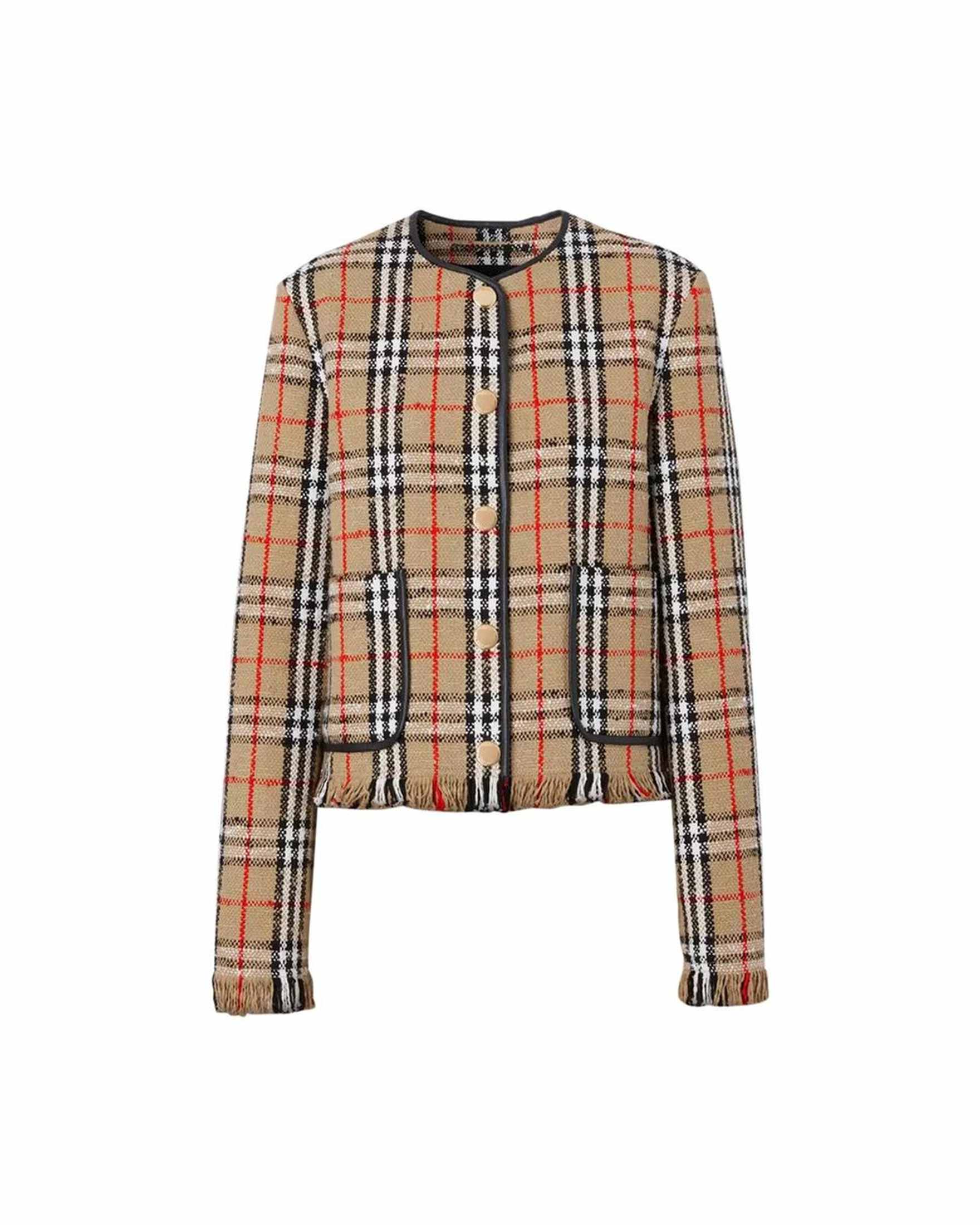 Burberry Vintage Check Motif Jacket Glam Steals