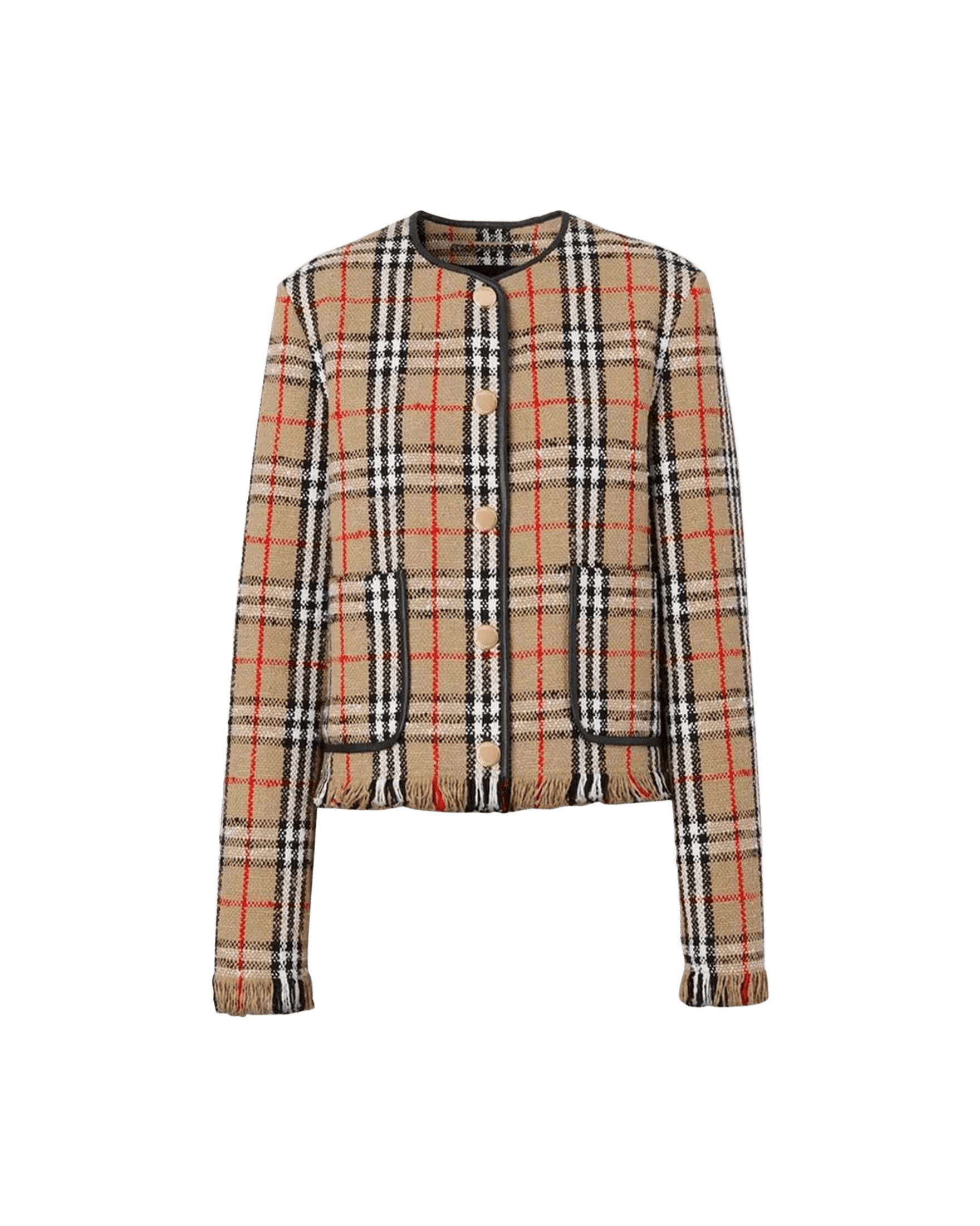 Burberry Vintage Check Motif Jacket Glam Steals