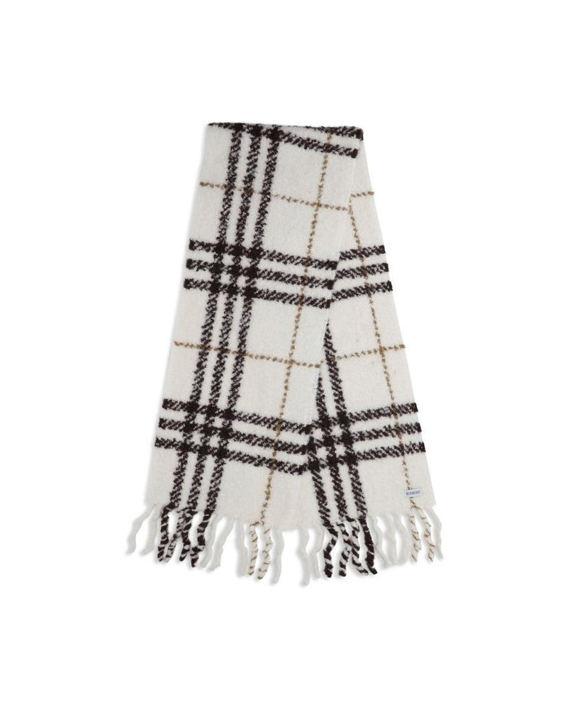 Burberry White Alpaca Vicugna Pacos Scarf Glam Steals