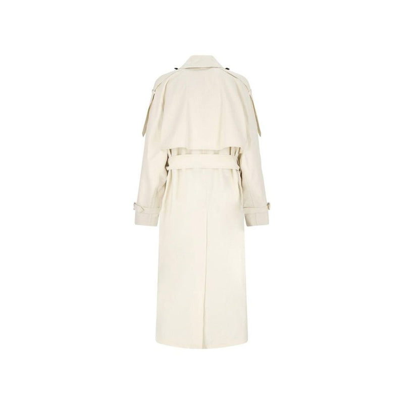 Burberry White Cotton Coat Glam Steals