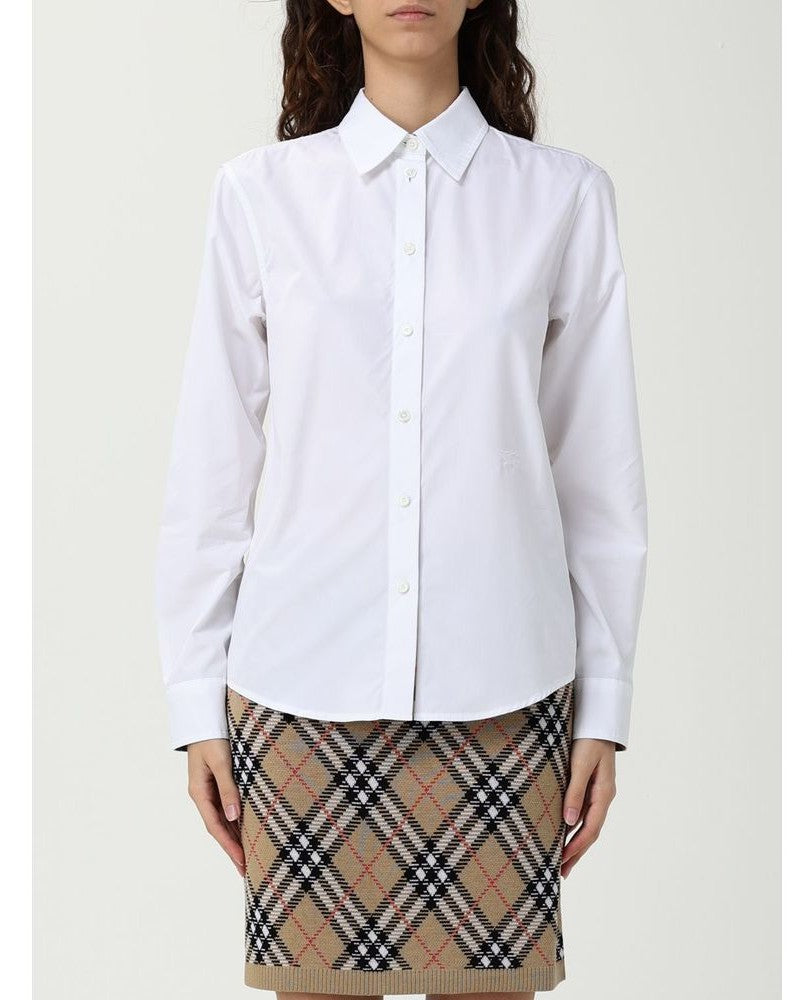 Burberry White Cotton Dress Shirt Glam Steals