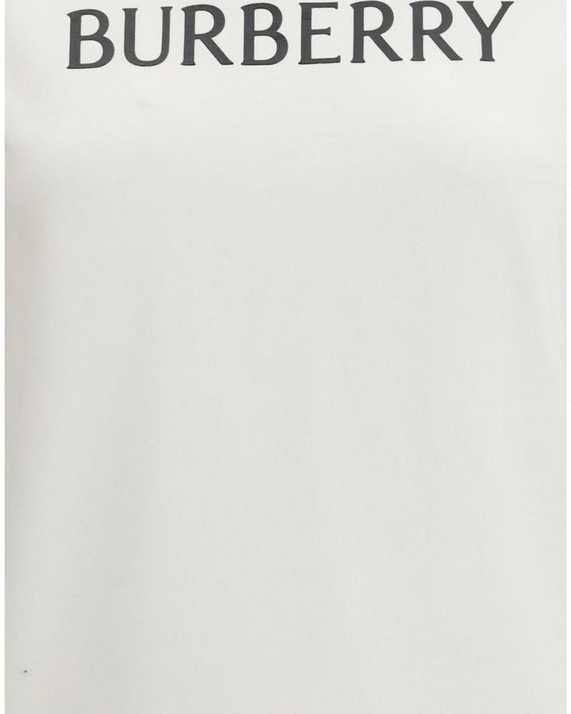 Burberry White Cotton T-shirt Glam Steals