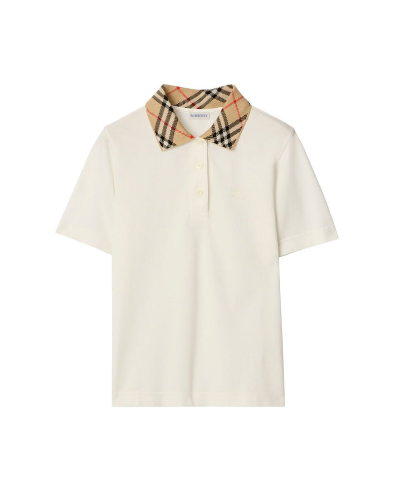 Burberry White Polo T-shirt Glam Steals