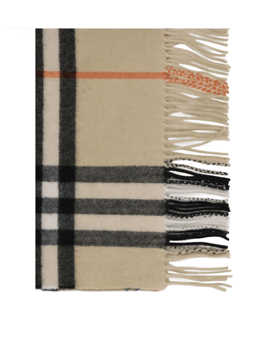 Burberry Wide Check Cashmere Scarf Glam Steals