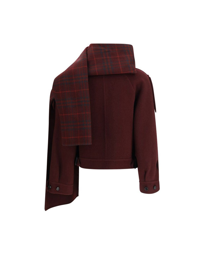 Burberry Wool Bordeaux Coat Glam Steals