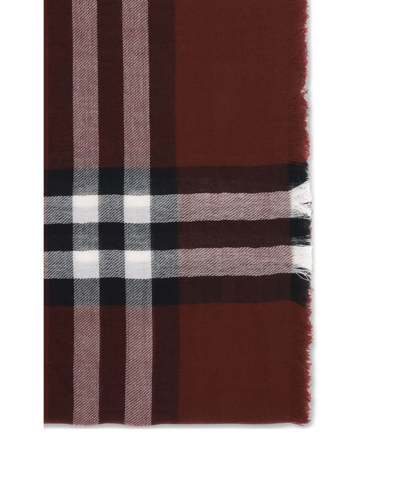 Burberry Wool Bordeaux Scarf Glam Steals