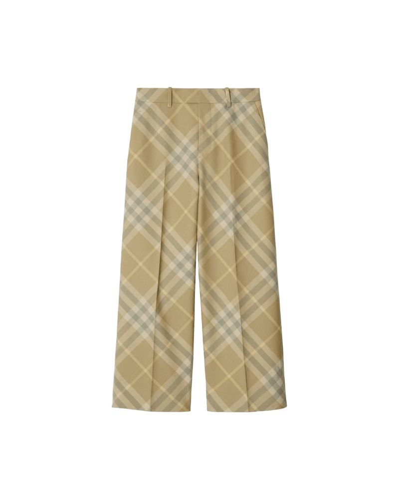 Burberry Wool Check Print Tailored Trouser Glam Steals