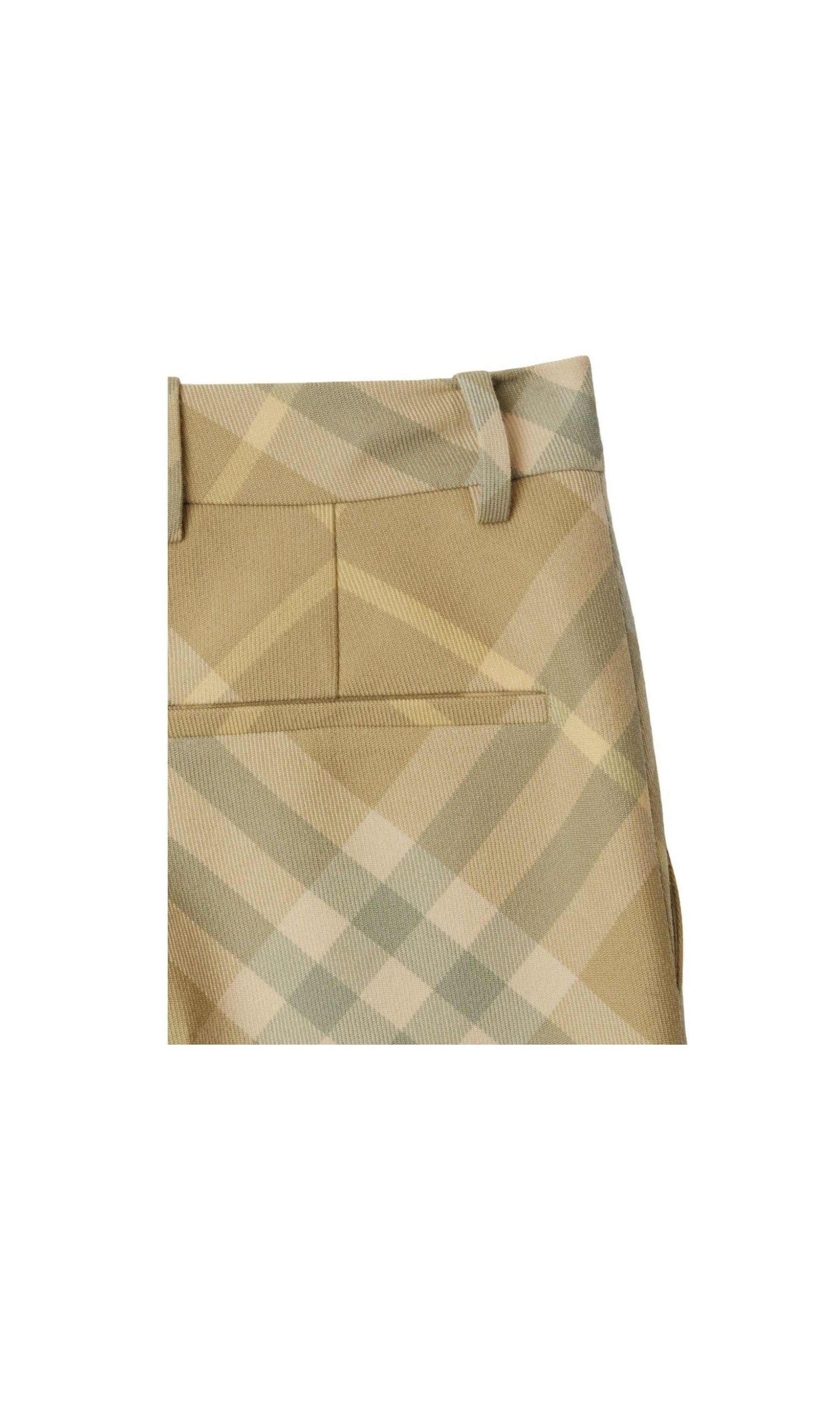 Burberry Wool Check Print Tailored Trouser Glam Steals