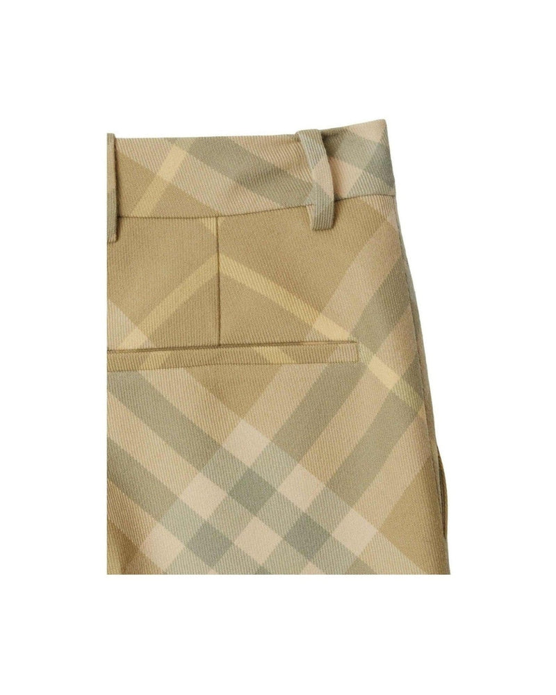 Burberry Wool Check Print Tailored Trouser Glam Steals