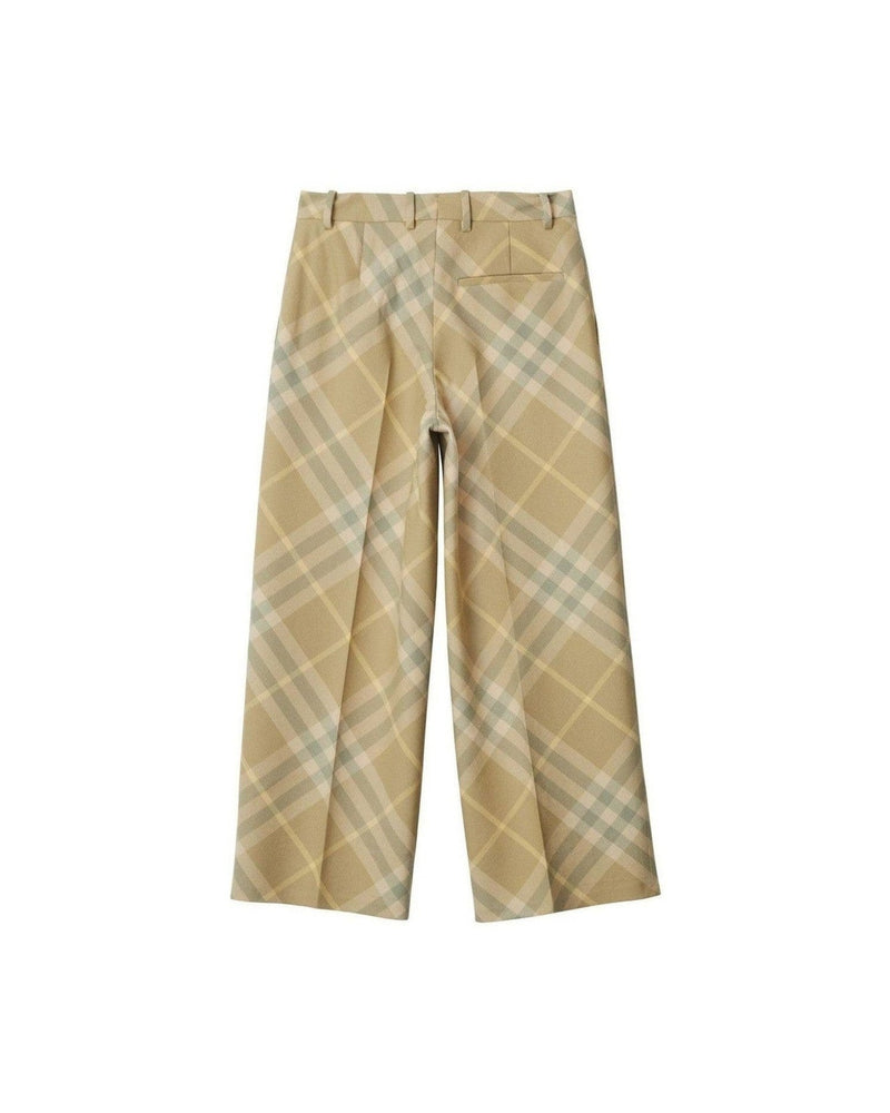 Burberry Wool Check Print Tailored Trouser Glam Steals