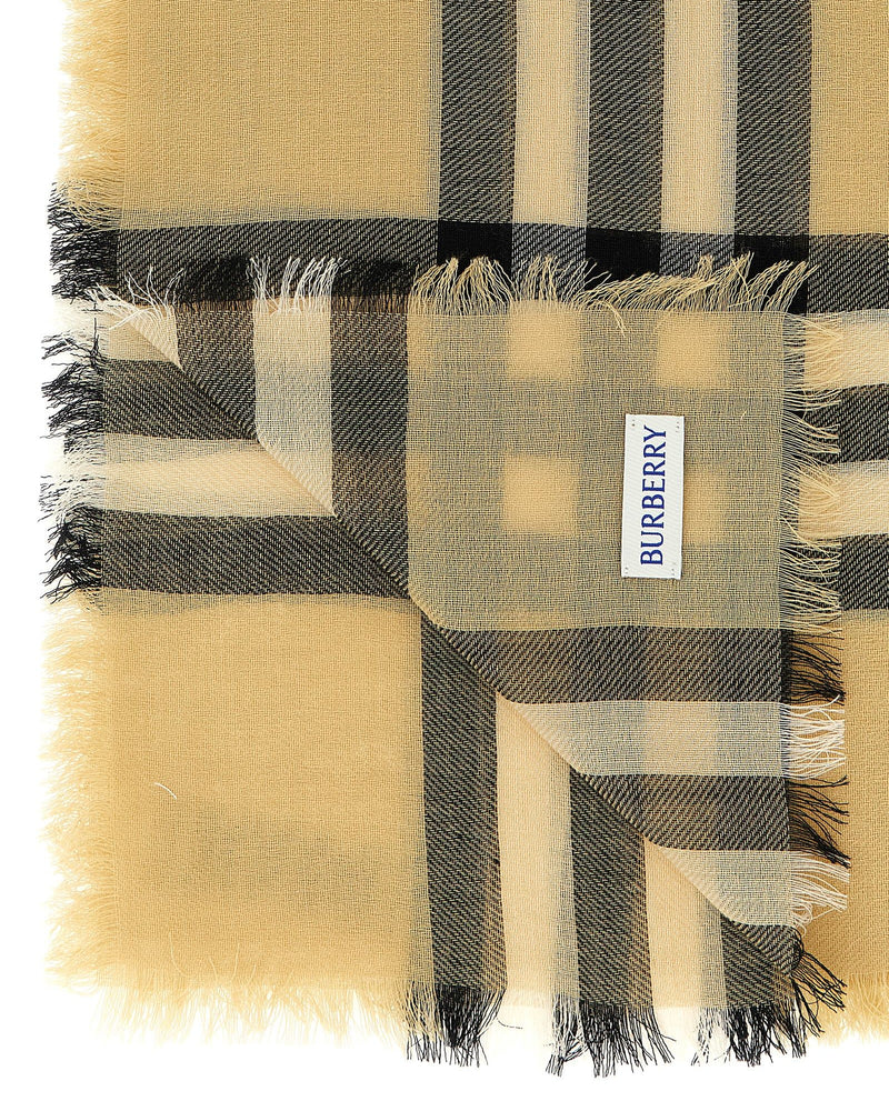 Burberry Wool Check Scarf Glam Steals