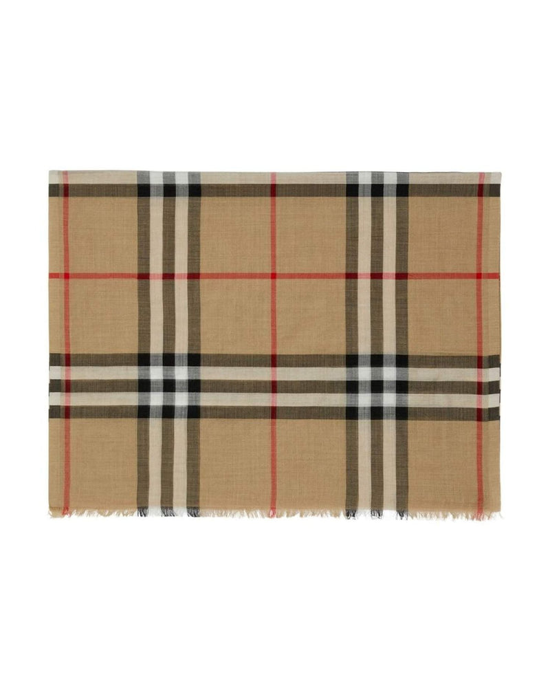 Burberry Wool Check and Silk Scarf Glam Steals