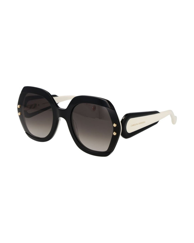 Carolina Herrera Black Acetate Sunglasses Glam Steals