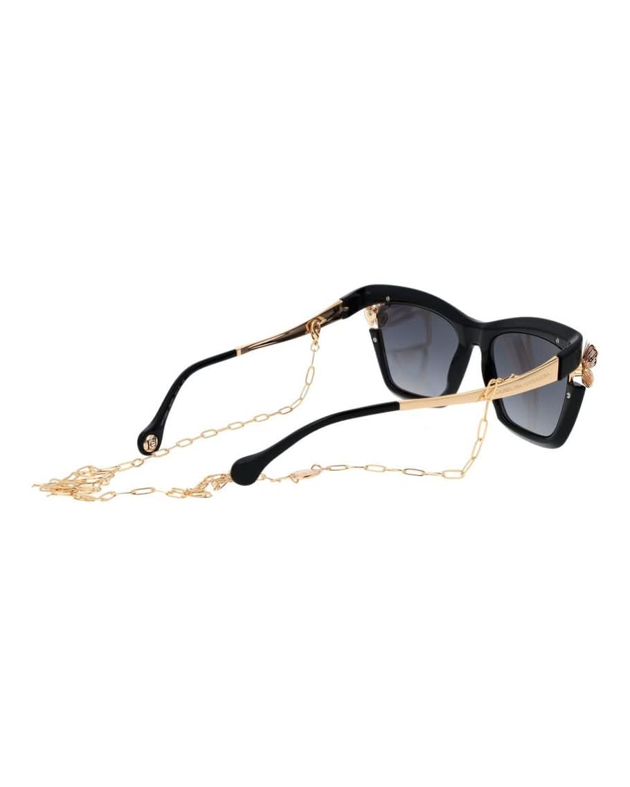 Carolina Herrera Black Polyamide Sunglasses Glam Steals